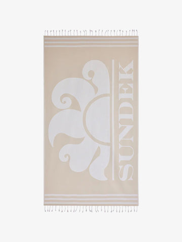 SUNDEK teli da mare key fouta unisex beige cotone