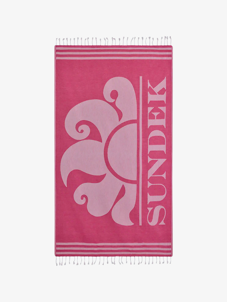 SUNDEK teli da mare key fouta unisex fucsia cotone