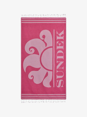 SUNDEK teli da mare key fouta unisex fucsia cotone