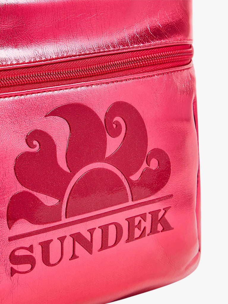 SUNDEK pochette donna laminated poliuretano fucsia