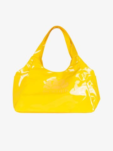 SUNDEK borse a mano donna chel bag poliuretano giallo
