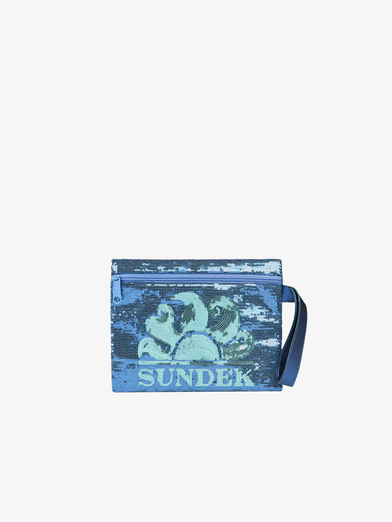 SUNDEK pochette donna cher bag poliestere blu