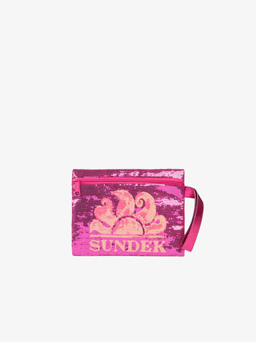SUNDEK pochette donna cher bag poliestere fucsia