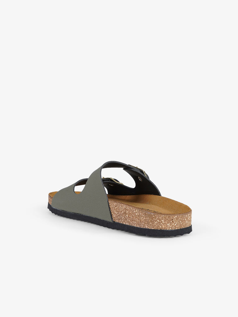 SUPERGA ciabatte punta a mandorla donna sintetico verde