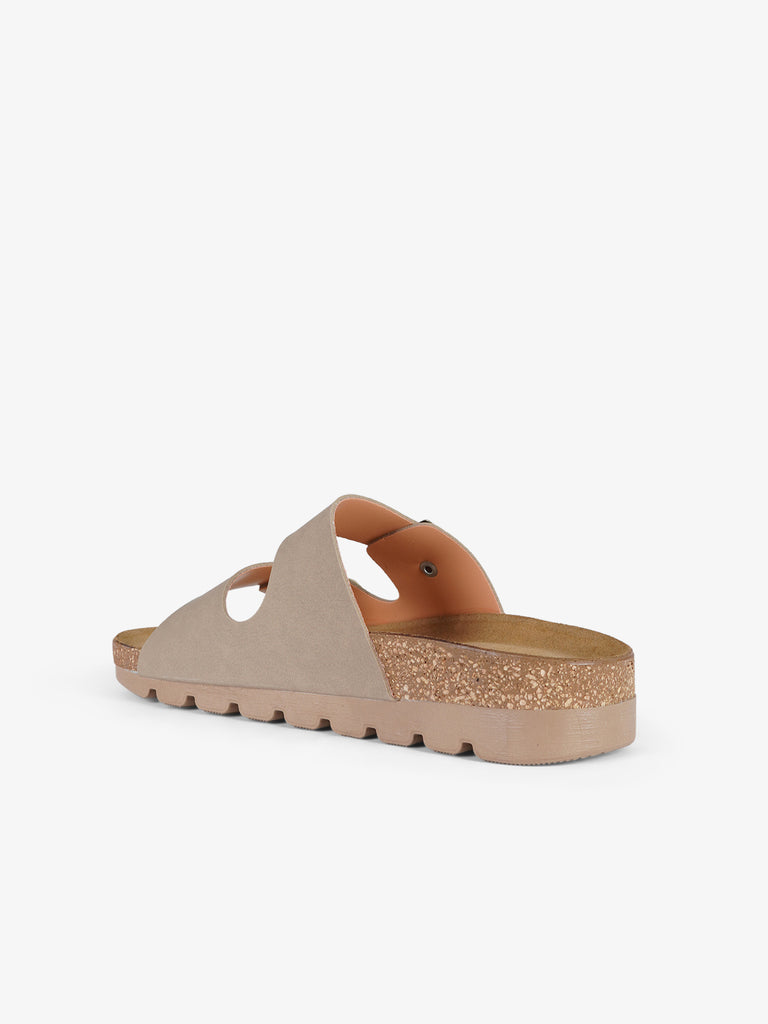 SUPERGA ciabatte donna punta a mandorla sintetico marrone