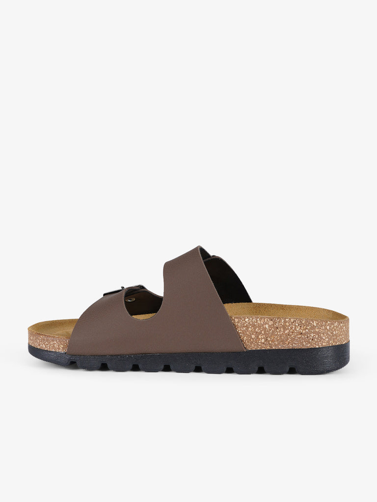 SUPERGA ciabatte donna punta a mandorla marrone