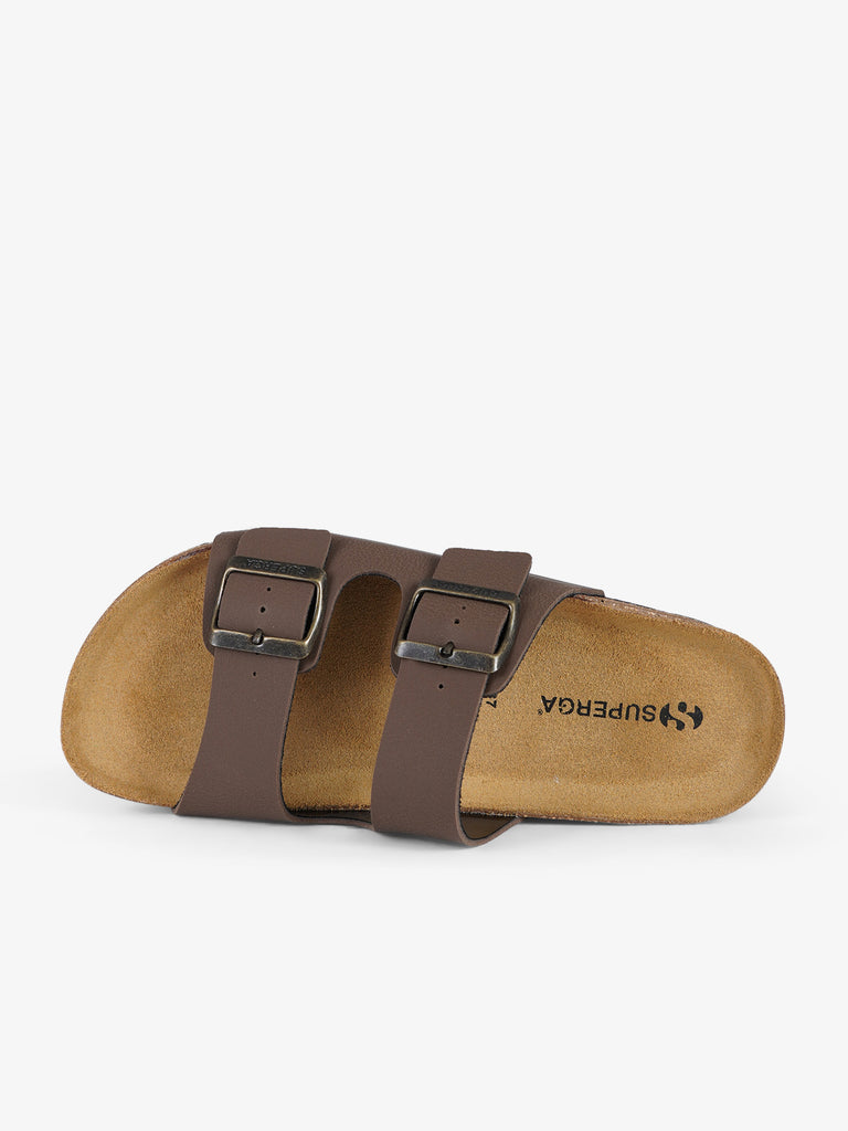 SUPERGA ciabatte donna punta a mandorla marrone