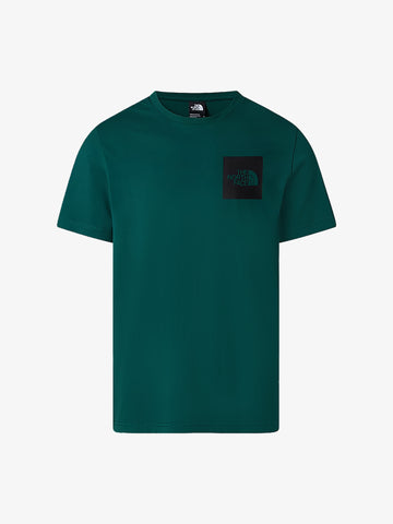 THE NORTH FACE t-shirt ss fine uomo verde cotone