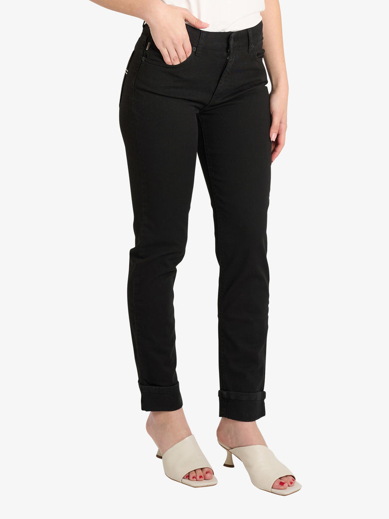 VICOLO jeans icon daisy donna nero cotone