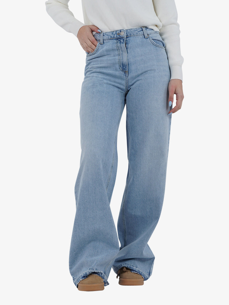 VICOLO Jeans Donna Denim Cotone con zip