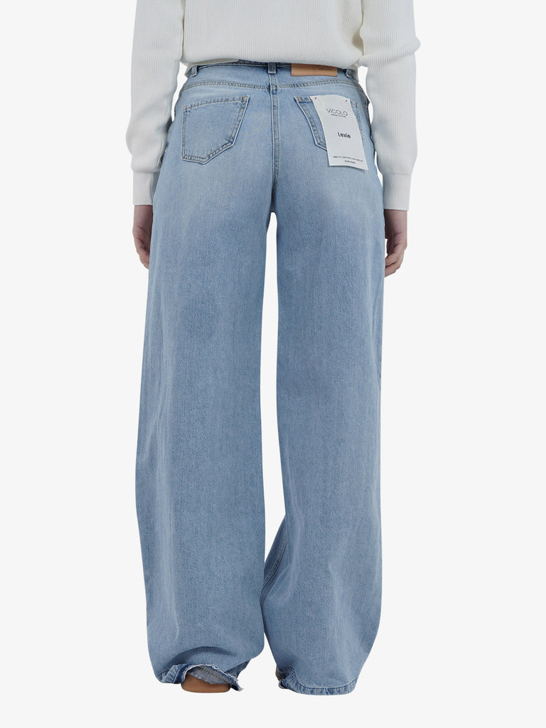 VICOLO Jeans Donna Denim Cotone con zip