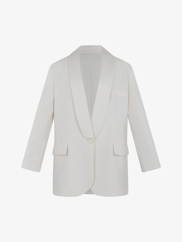 VICOLO Blazer Donna Panna con bottone