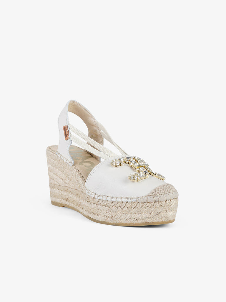 VIDORRETA Espadrillas 05536 Donna Pelle Panna