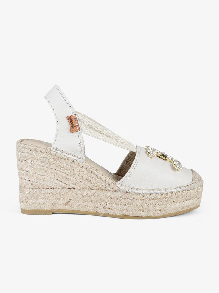 VIDORRETA Espadrillas 05536 Donna Pelle Panna