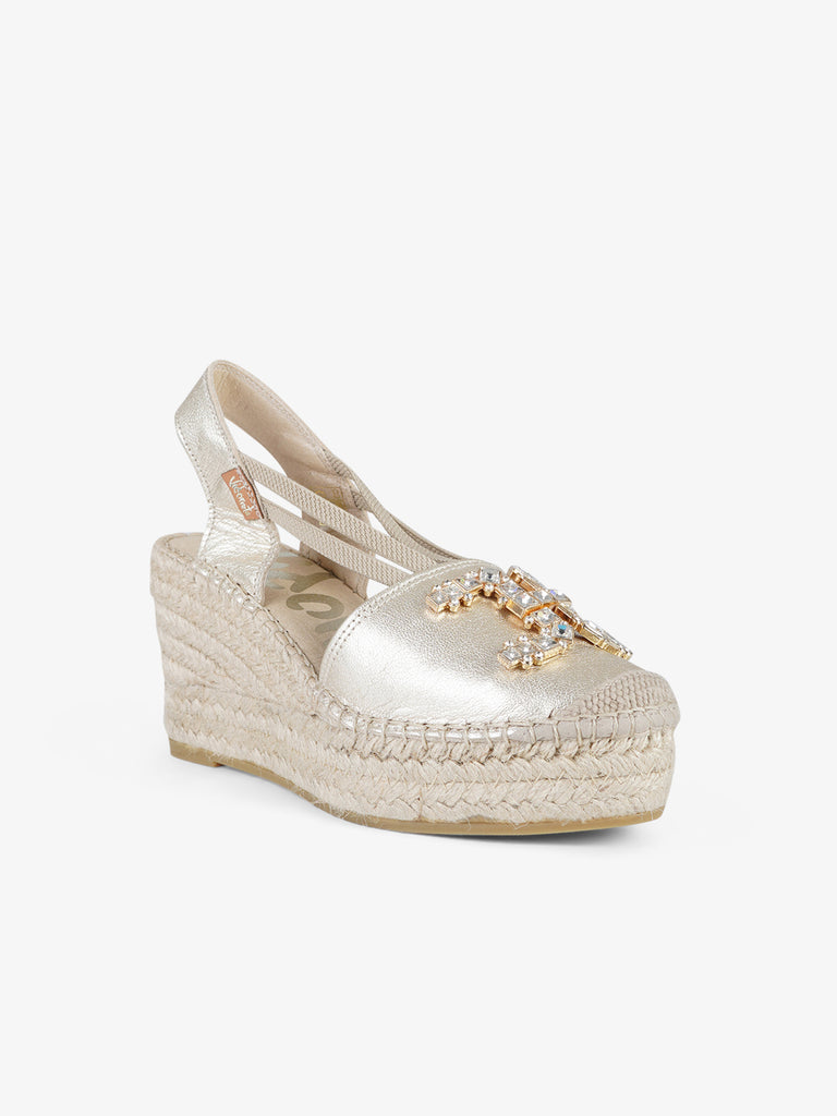 VIDORRETA Espadrillas 05536 Donna Pelle Oro