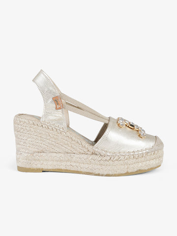 VIDORRETA Espadrillas 05536 Donna Pelle Oro