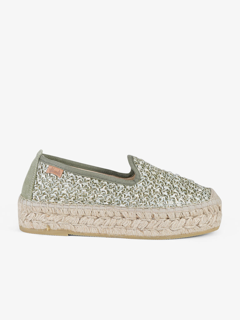 VIDORRETA Espadrillas 74000 Donna Rafia Verde