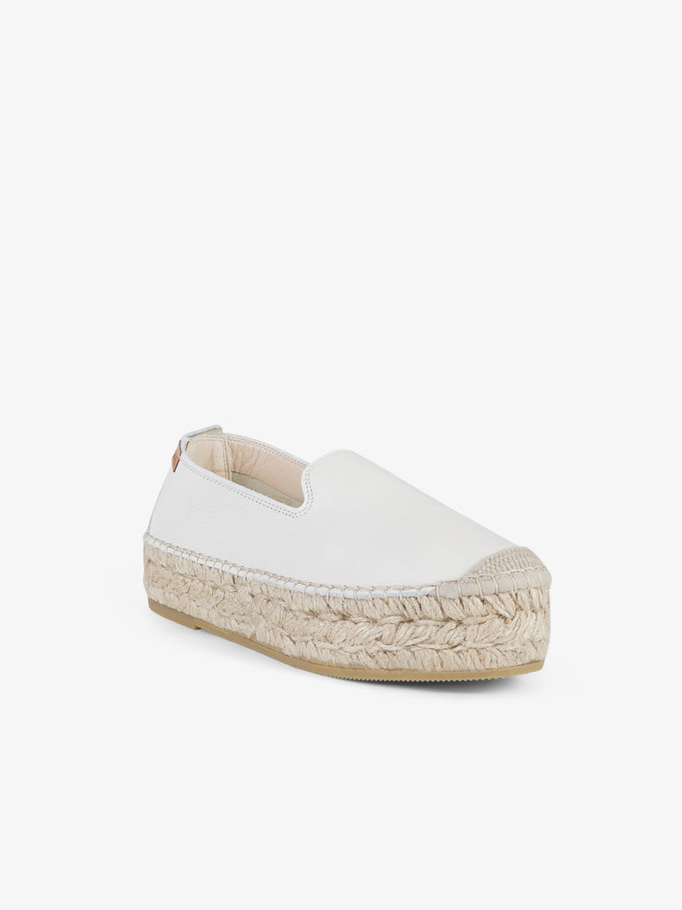 VIDORRETA Espadrillas 74000 Donna Pelle Panna