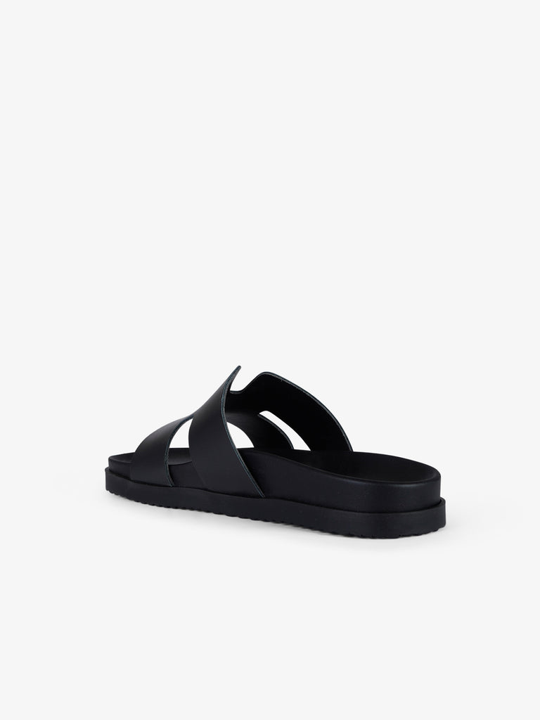 VINCENT VEGA ciabatte uomo ad-dom pelle nero