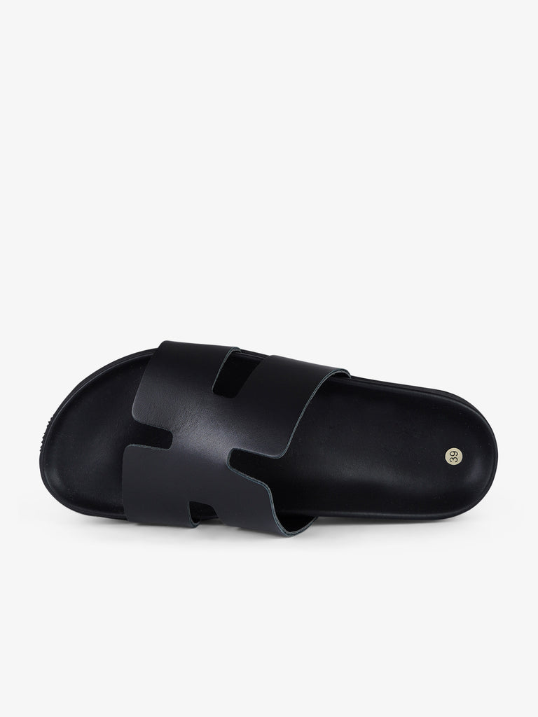 VINCENT VEGA ciabatte uomo ad-dom pelle nero