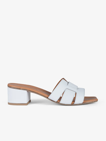 VINCENT VEGA sandali bassi donna pq40-assia-hd pelle bianco