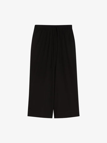 WEEKEND MAXMARA pantalone crop in jersey donna nero