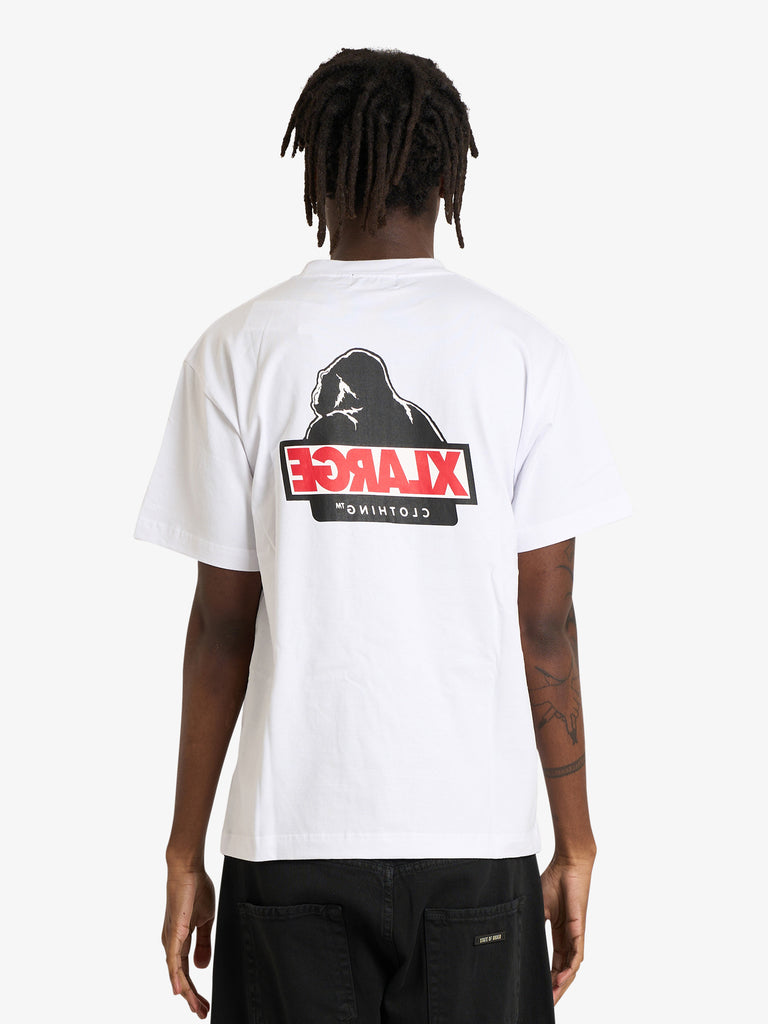 XLARGE t-shirt backside og s/s uomo bianco cotone