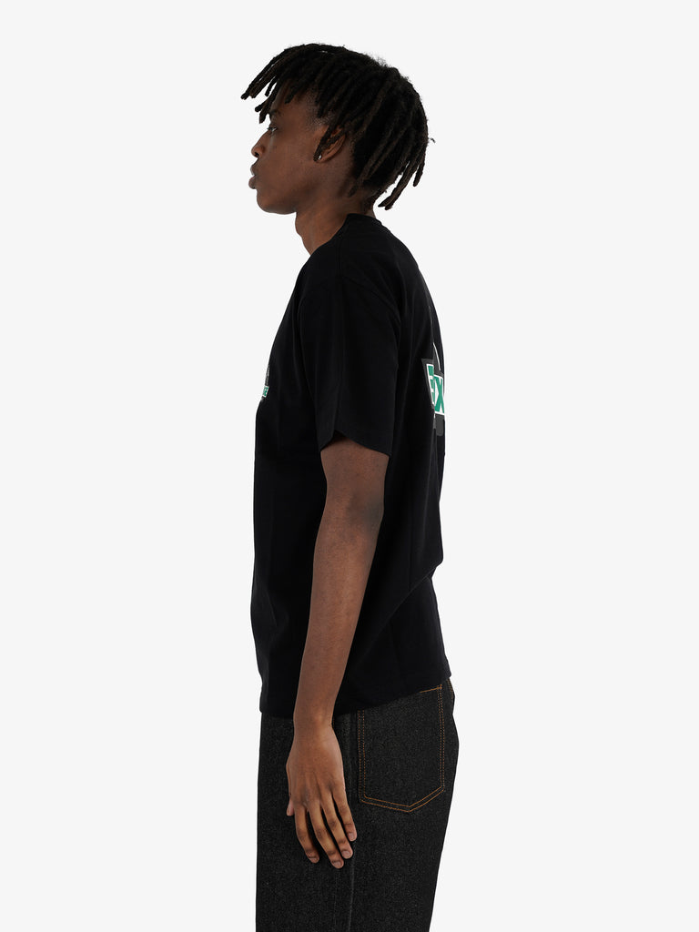 XLARGE t-shirt collo tondo backside uomo nero cotone