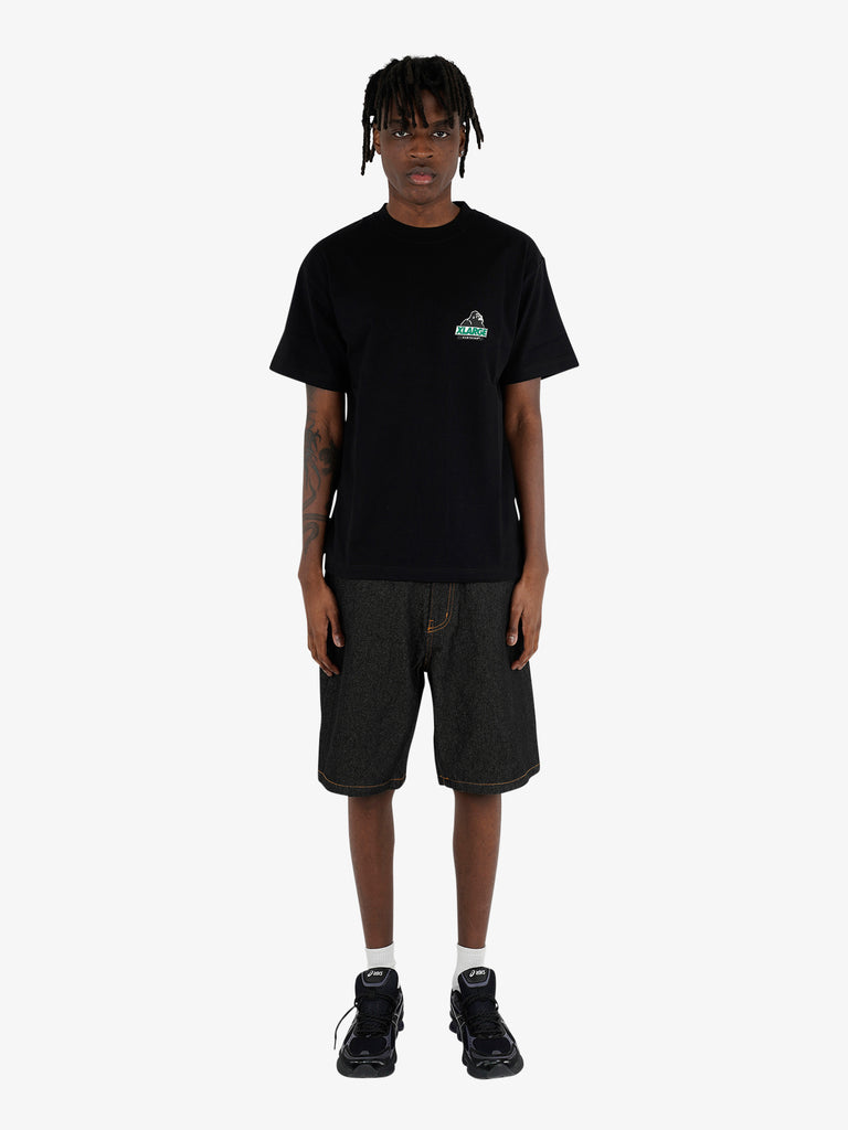 XLARGE t-shirt collo tondo backside uomo nero cotone