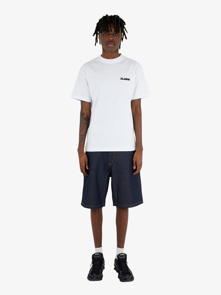 XLARGE t-shirt collo tondo old muomo bianco cotone