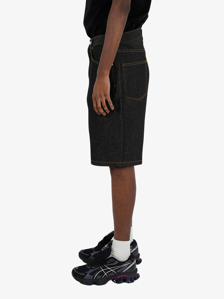 XLARGE shorts old og denim uomo nero cotone