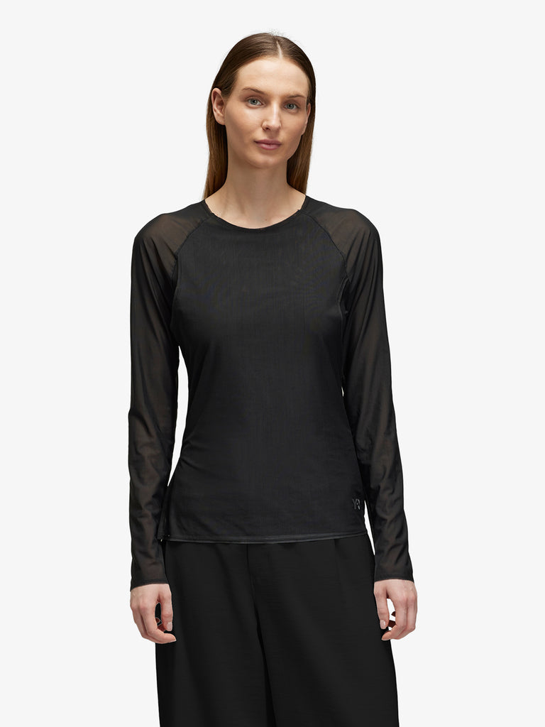 Y-3 Maglie a maniche lunghe W MESH TEE JD1455 Donna Nero