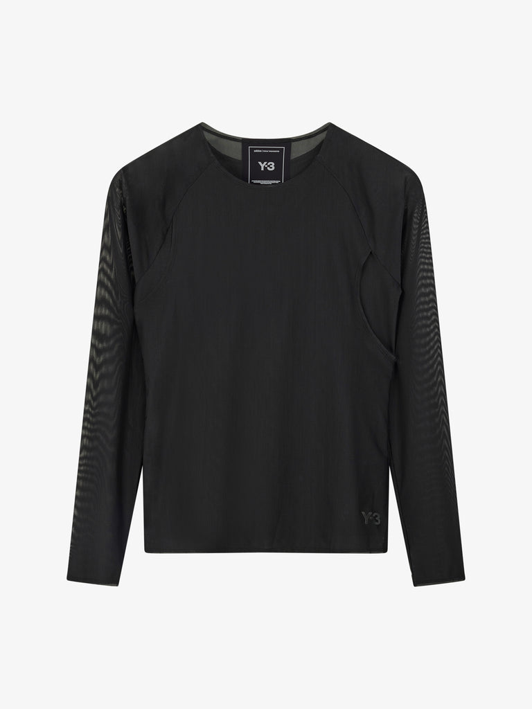 Y-3 Maglie a maniche lunghe W MESH TEE JD1455 Donna Nero