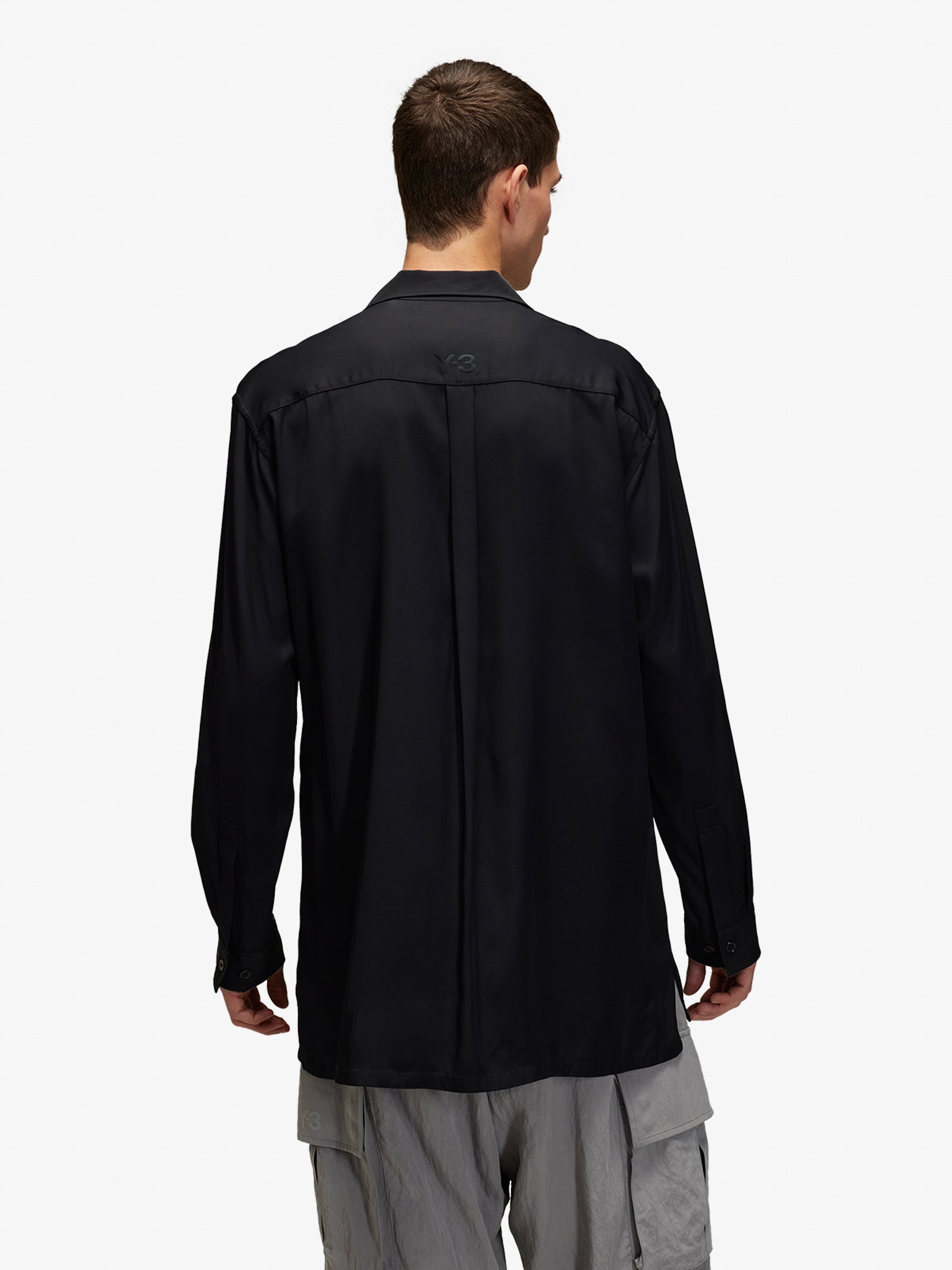 【Y3】RAYTWILL SHIRT◆JD3524 Y-3 Shirts M RAYTWILL SHIR JD3524 Men's Black | Faraone.
