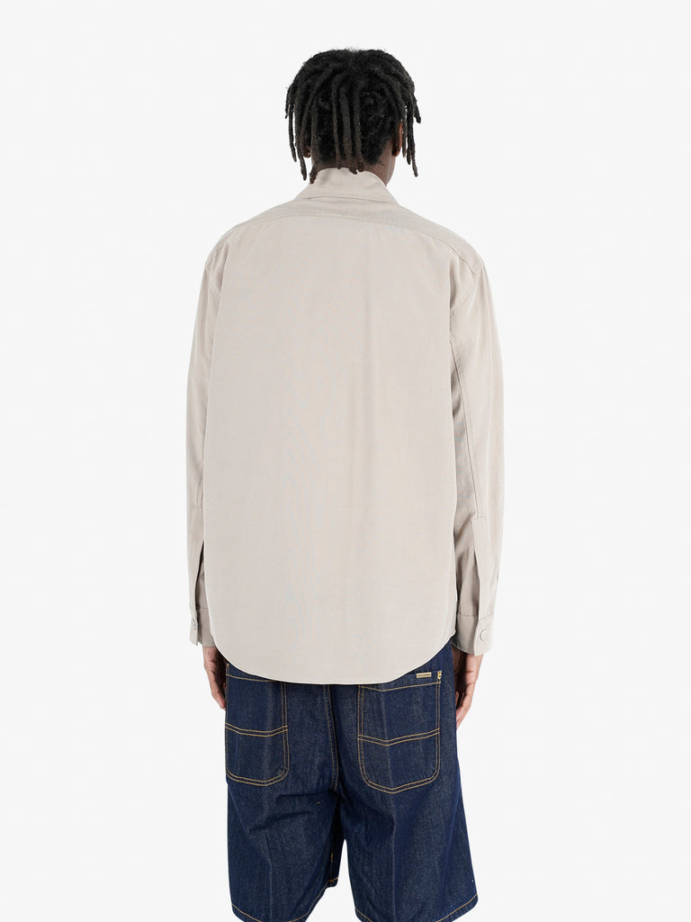 YES LONDON camicie a zip uomo beige rayon