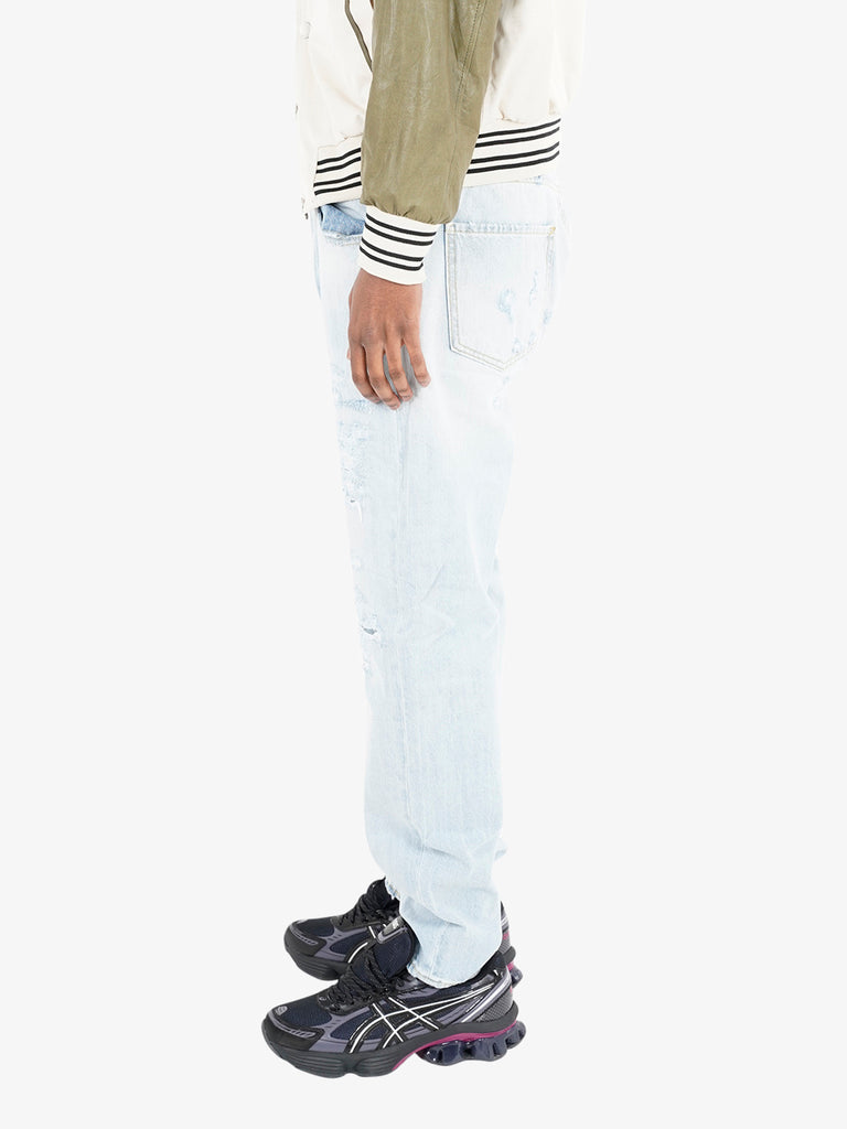 YES LONDON jeans con passanti uomo denim cotone