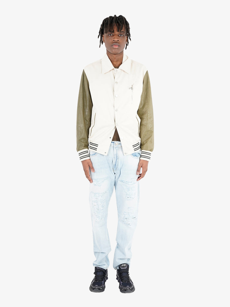 YES LONDON jeans con passanti uomo denim cotone