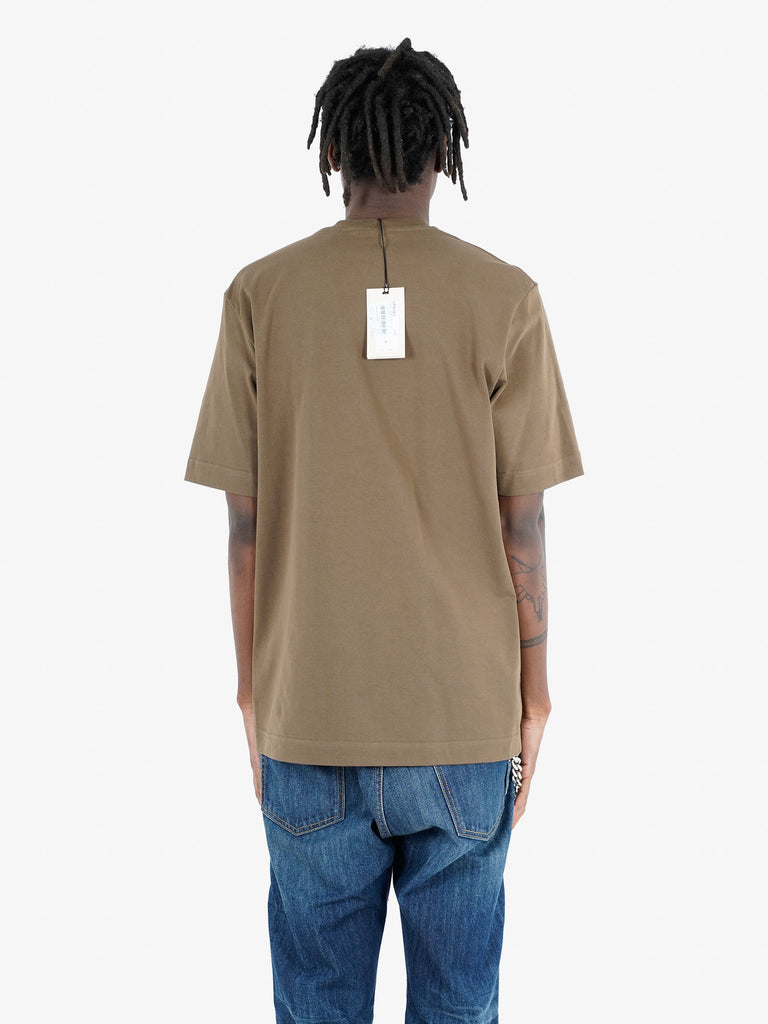 YES LONDON t-shirt multitasche uomo beige cotone