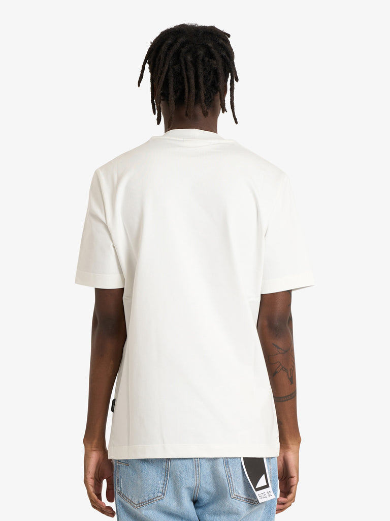 YES LONDON t-shirt regolare uomo bianco cotone