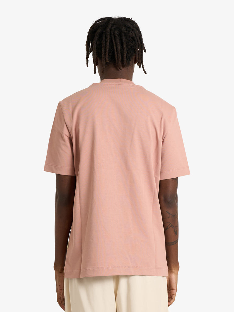 YES LONDON t-shirt regolare uomo rosa cotone