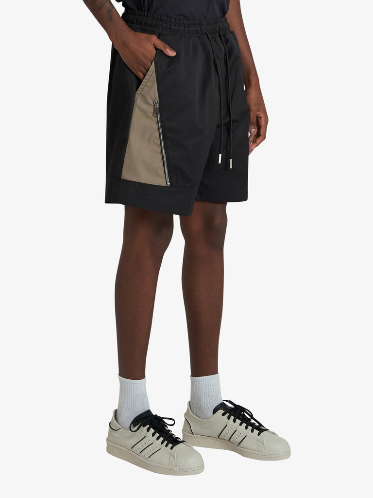 YES LONDON bermuda con elastico uomo nero cotone