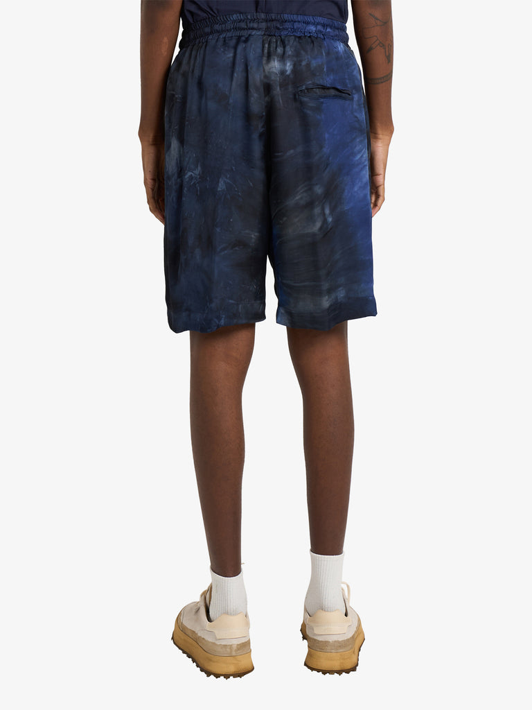 YES LONDON bermuda con stampa uomo blu viscosa