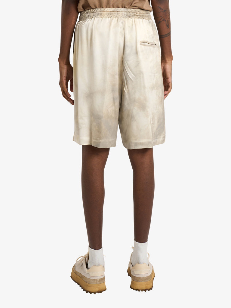 YES LONDON bermuda con stampa uomo beige viscosa