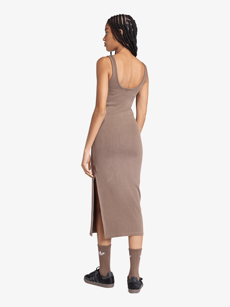 ADIDAS Midi Dresses V-NECK SS DRESS JD5879 Women's Blue