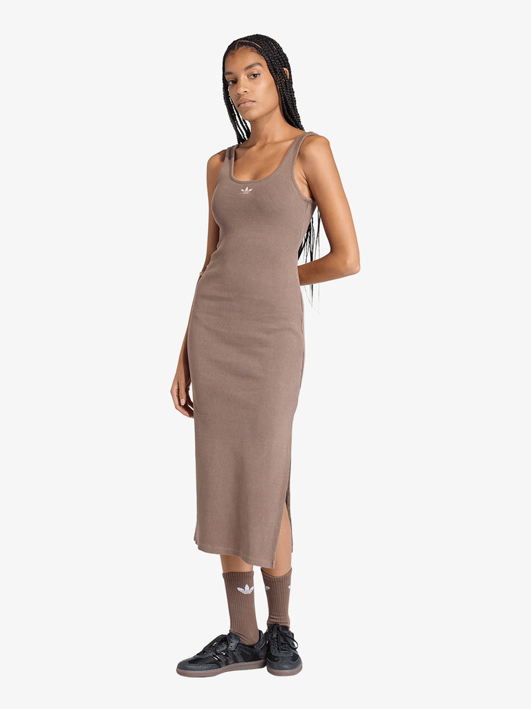 ADIDAS Midi Dresses V-NECK SS DRESS JD5879 Women's Blue