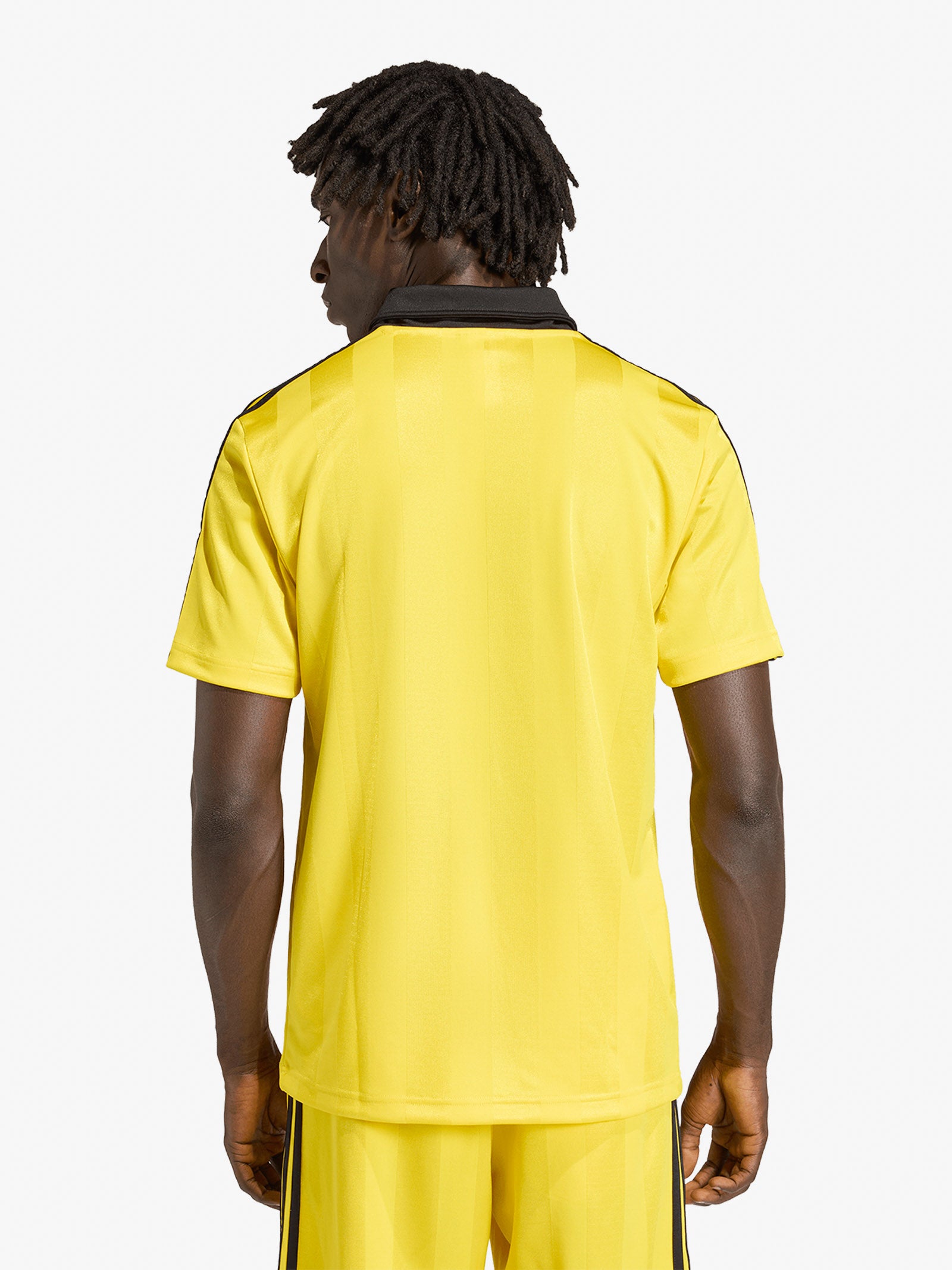 ADIDAS yellow men's 3 stripes t-shirt
