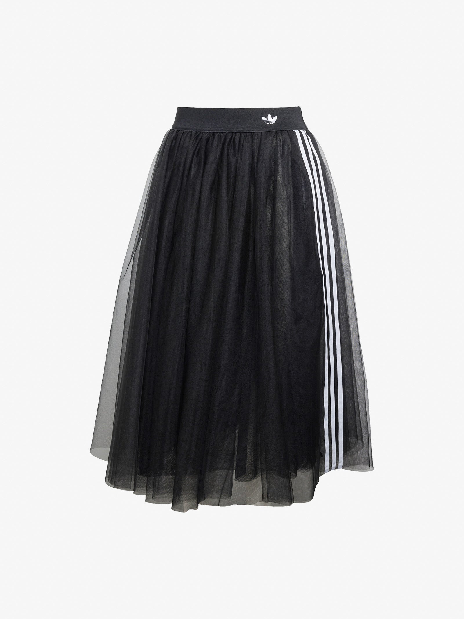 ADIDAS women's black tulle originlas long skirt