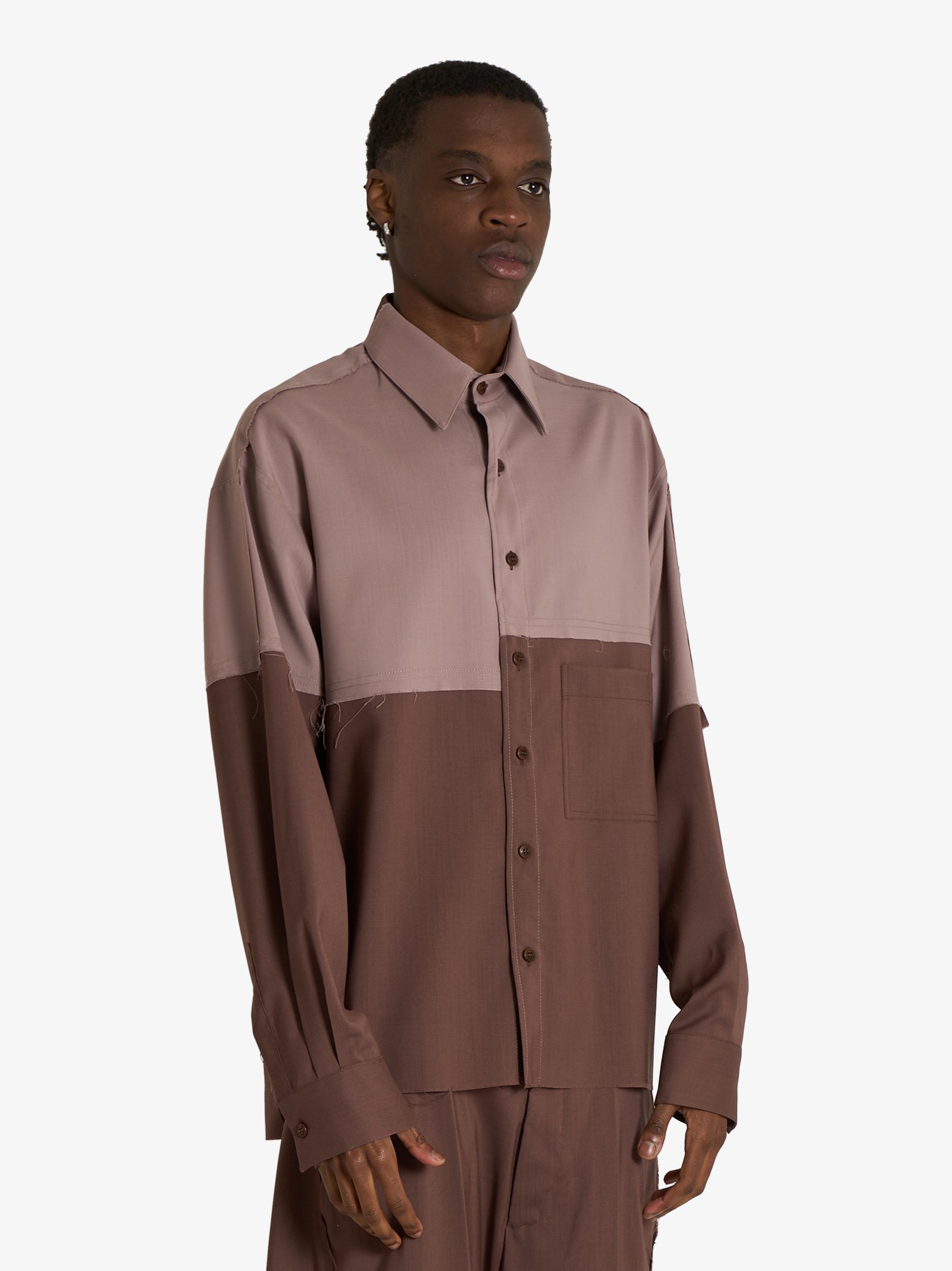 costumein イタリア製 100% Virgin Wool 半袖シャツ COSTUMEIN | Order online at Faraone.
