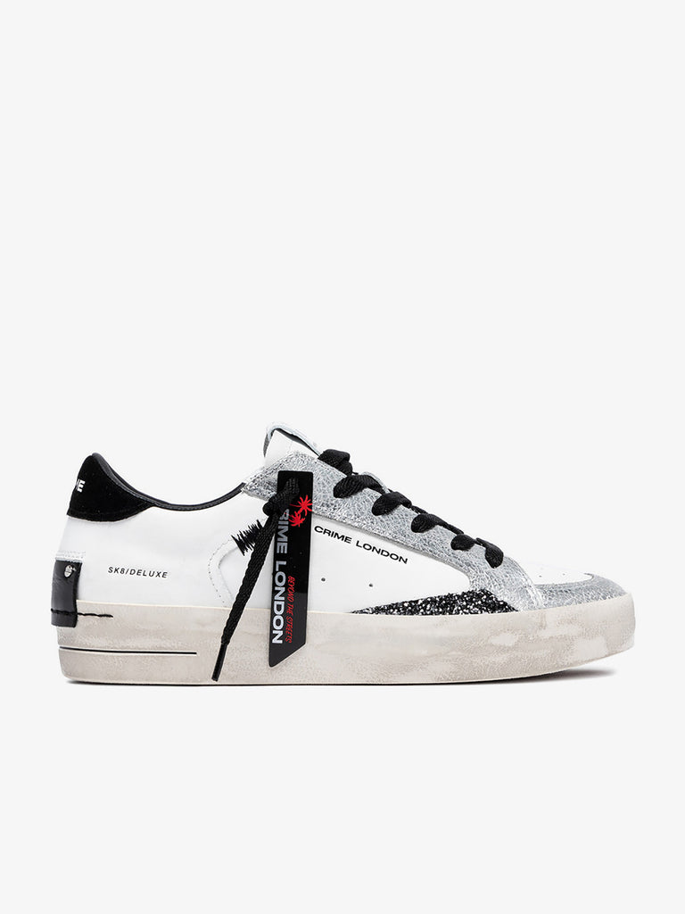 CRIME LONDON women's sneakers sk8 deluxe black whisper 25116ii8