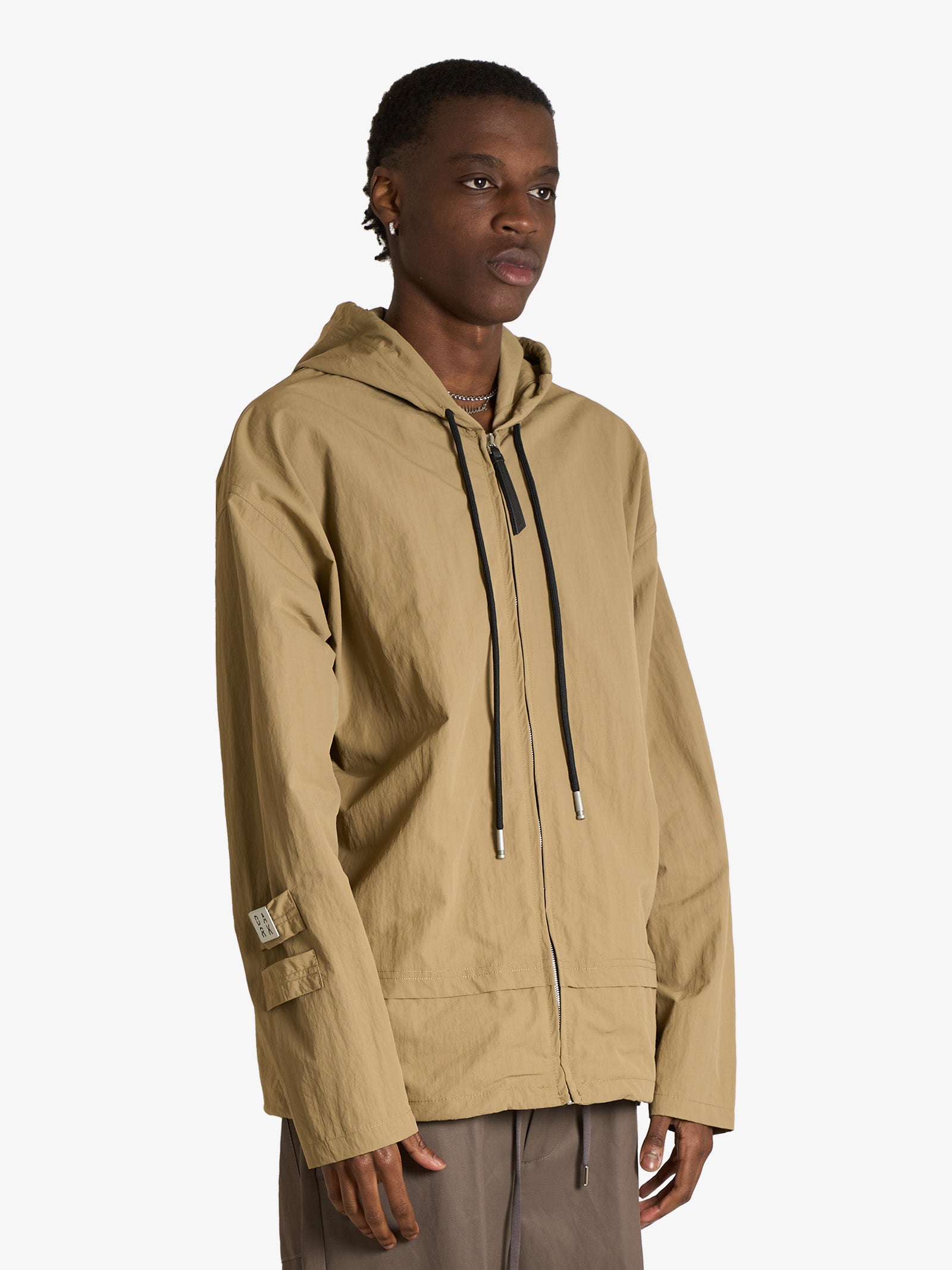 ADIDAS originals washed graphics zip-thru hoodie gray man